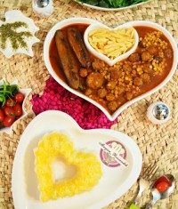 خورشت کدو سبز با گوشت قلقلی