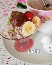 بستنی موز وگردو