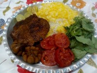 کباب برگ زعفرانی