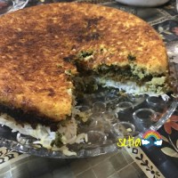 ته چین گوشت و سبزیجات