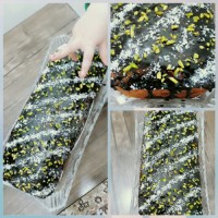 کیک وانیلی شکلاتی