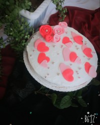 کیک باروکش خامه