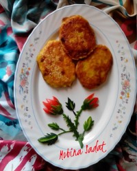 کروکت سیب زمینی با کوکتل گوشت