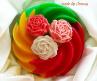 ژله انار سه رنگ
