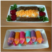 ژله ی چلوکباب و ژله مداد رنگی