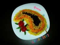 هویج پلوی خوشگل و خوشمزه