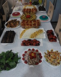 میز شام تولد دخترم