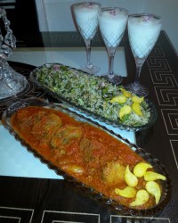 باقالی پلو با زبان گوساله