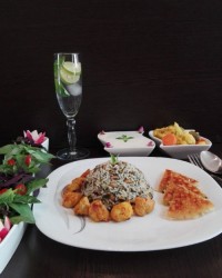 لوبیا پلو با شوید