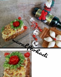 لازانیا باگوشت و سبزیجات