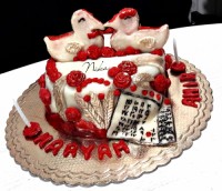 کیک برای یخچال عروس