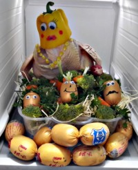 تزیین مرغ یخچال عروس