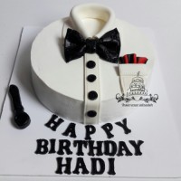 کیک خامه ای با دکور فوندانت