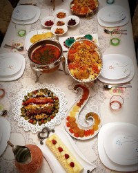 میز شامم برای مهمونهای عزیزم