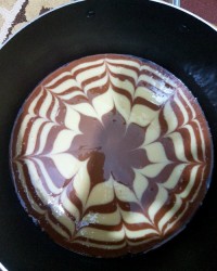 کیک زبرا قابلمه ای