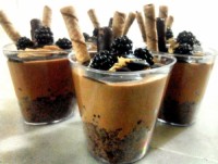 چیز کیک شکلاتی تمشک