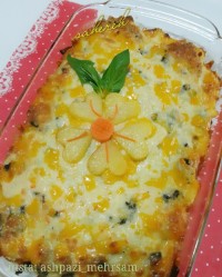 گراتن سیب زمینی و اسفناج