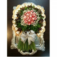 تزئین نون پنیر سبزی برای سفره عقد