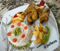 برنج با مرغ