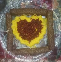 چلو کباب کوبیده خودم پز