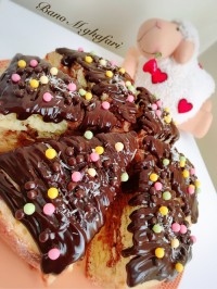 کیک ساده با گاناش