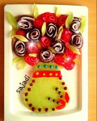 ژله رولی رنگین کمانی