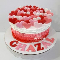 کیک خامه با دکور فوندانت