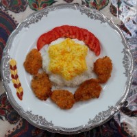 میگو پلو قالبی