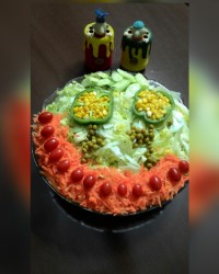 تزیین سالاد من....