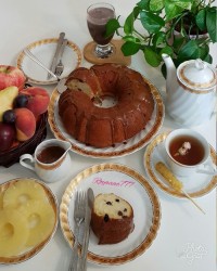 کیک کشمشی با بافتی عالی