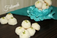 توپ نارگیلی بدون پخت