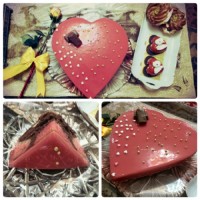 کیک با روکش ژله بستنی