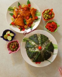 خورش مرغ با سس مخصوص