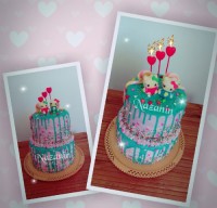 کیک تولد دختر گلم