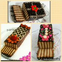 کیک یخچالی ساده