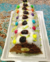 کیک یخچالی هرمی