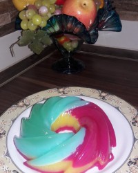 ژله با بستنی