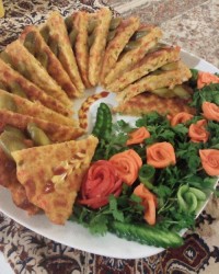 کوکوی مرغ و سبزیجات