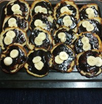 کرپ موز و شکلات