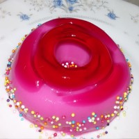 ژله شاه توت با شیر