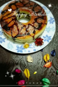 کیک وانیلی و شکلاتی