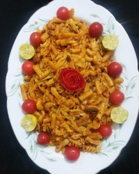 اسپاگتی با سس مرغ