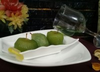 دسر سیب و گلابی ژله ای