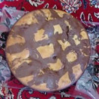 کیک ساده ی خونگی به صورت چارخونه