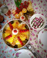 جوجه کباب حلزونی ناهارامروزمون بود