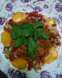 ماکارونی با قارچ