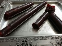 سلام دوستان عزیز عزاداریهاتون قبول درگاه حق انشاالله، لواشک مخلوط الو سیاه و هلو