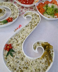 سالاد کلم و نخود فرنگی