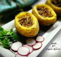 سیب زمینی تنوری شکم پر