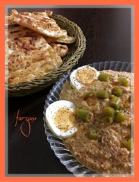 پوره رژیمی تخم مرغ و لوبیا سبز
